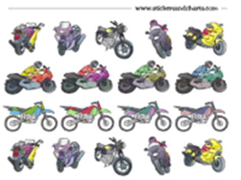 Free printable motorcycle stickers and motocross stickers