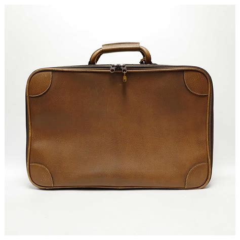 Gucci Travel Bag Suitcase Brown Leather ref.721145 - Joli Closet