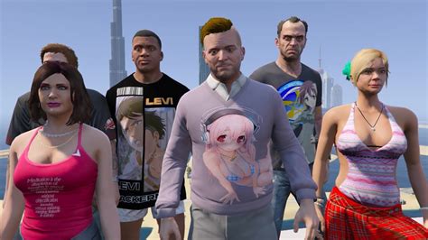 GTA 5 - Michael's Family Franklin And Trevor Trip To Dubai - YouTube