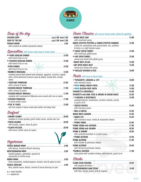 New Canaan Diner menu in New Canaan, Connecticut, USA