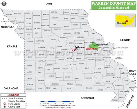 Warren County MO Map