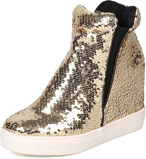 Amazon.com: gold sneakers women