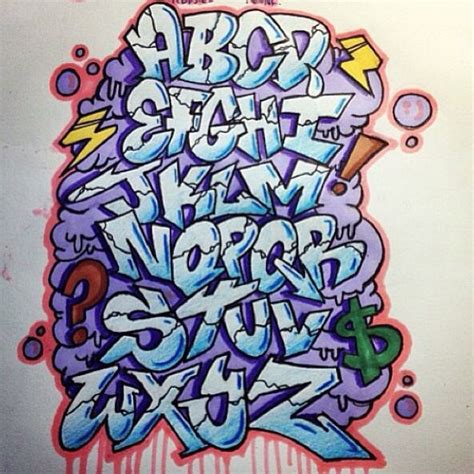 Spray Paint Graffiti Alphabet