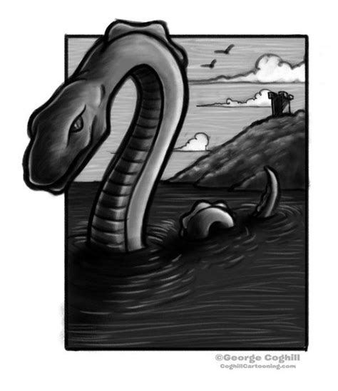 Loch Ness Monster Cartoon Character Sketch by George Coghill | Cartoon characters sketch, Loch ...