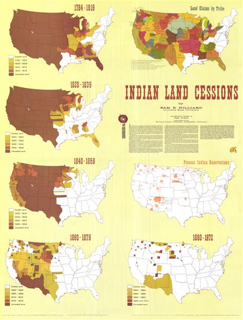 Native American Land Cessions 1784-1972 : r/MapPorn