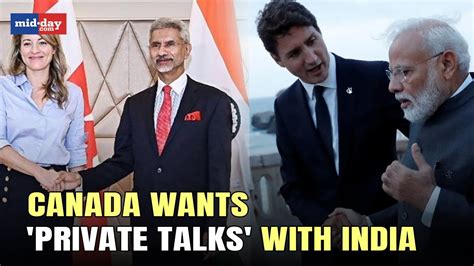 Canadian Foreign Minister Reveals Canada Wants 'Private Talks' With ...