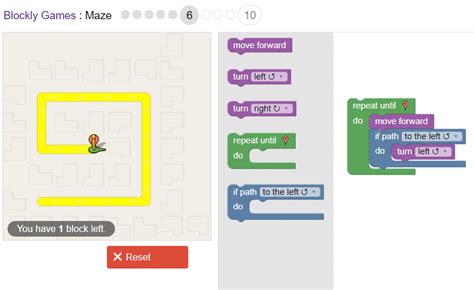 How to solve (solution) Google's Blockly Future Programmers Game: Maze ...