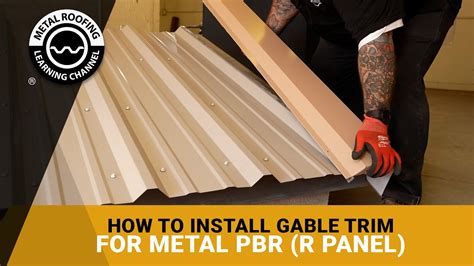 How to Install Gable Trim For R Panel and PBR Metal Roofing: Includes Cutting Rake At Eave And ...