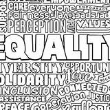 Equality And Diversity Coloring Page Pages sketch template