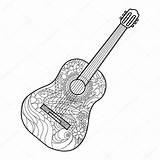 Electric Guitar Coloring Pages Printable Coloring sketch template