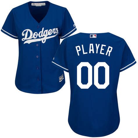 Women's Los Angeles Dodgers Custom NAME & NUMBER Cheap Jersey Sewn on ...