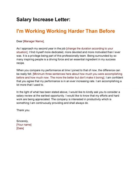 50+ Amazing Salary Increase Letter (Format, Sample & Template) - RedlineSP