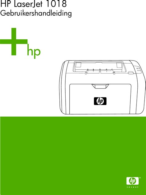 HP LaserJet 1018 User Guide NLWW Laser Jet Gebruikershandleiding C00585377