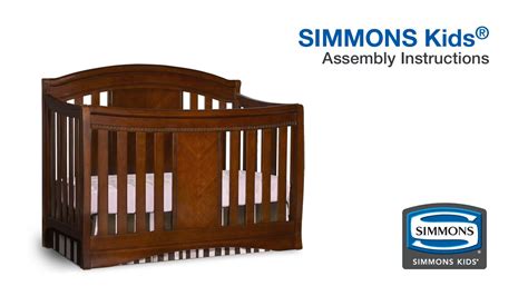 Simmons Kids® Elite Crib 'N' More Assembly Video - YouTube