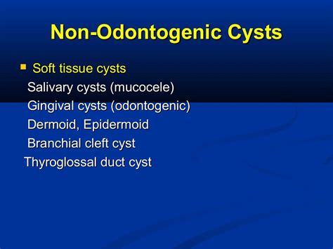 Odontogenic Cysts