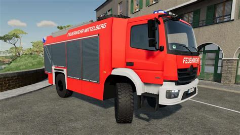 MB Fire Truck (SimpleIC) v1.0 FS22 Mod | Farming Simulator 22 Mod