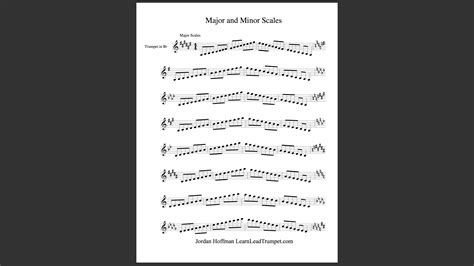 Major and Minor Scales for Trumpet - LearnLeadTrumpet.com