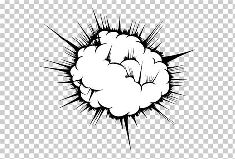 Explosion Clip Art Black And White Png