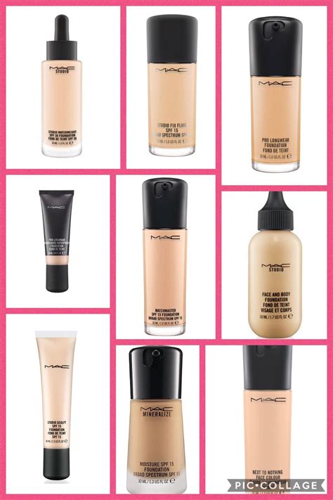 mac foundations | Mac makeup foundation, Mac foundation, Makeup cosmetics