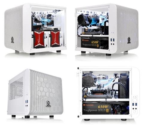 Thermaltake Core V1 Mini ITX case goes Snow White