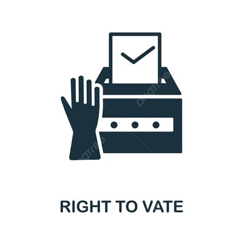 Simple Right To Vote Icon For Multiple Design Uses Vector, President ...