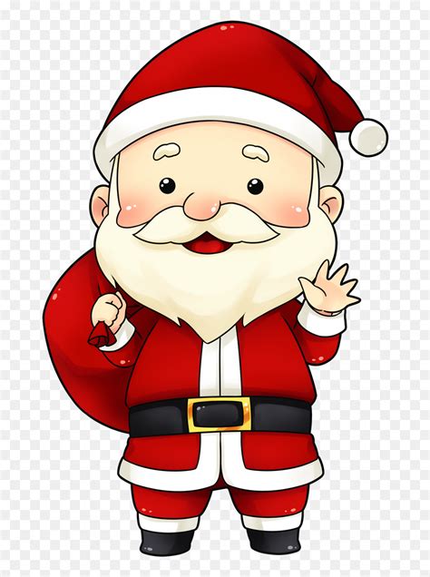 Santa Claus Png - Cute Animated Santa Claus, Transparent Png - vhv