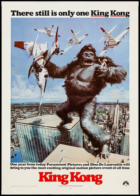 King Kong (Paramount, 1976). Promotional Poster (17" X 24"). | Lot #51227 | Heritage Auctions