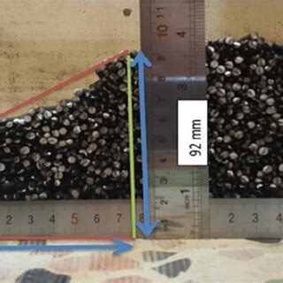 Analogical soil in a repose angle test | Download Scientific Diagram