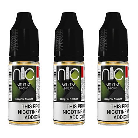 NIC AMMO 18mg Nicotine Shot