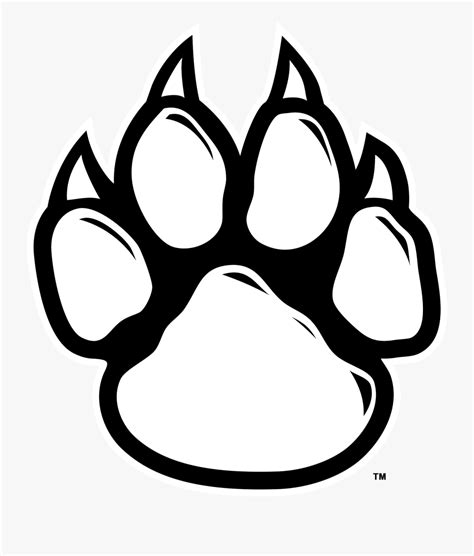 Tiger Paw Print Drawing , Free Transparent Clipart - ClipartKey