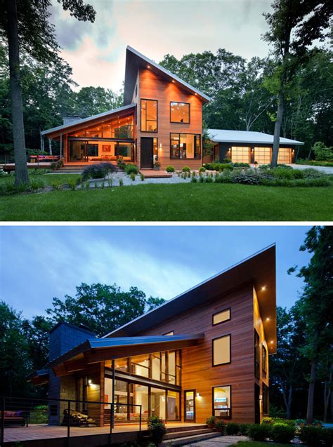 16 Examples Of Modern Houses With A Sloped Roof