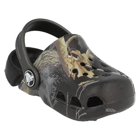 Infant Boys Crocs Camo Print Mule Sandals Electro Kids Realtree Apc