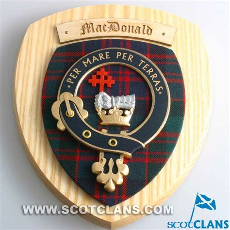 MacDonald Clan Crest Plaque – Tartan Shop