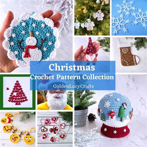 Christmas Crochet Pattern Collection - GoldenLucyCrafts