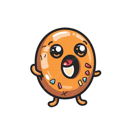 Cute Donut Mascot Playing Basketball Freestyle With Ball, Adorable, Baked, Bakery PNG ...