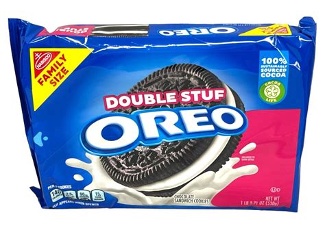 Nabisco Oreo Double Stuff Family Size Chocolate Sandwich Cookies 18.71 ...