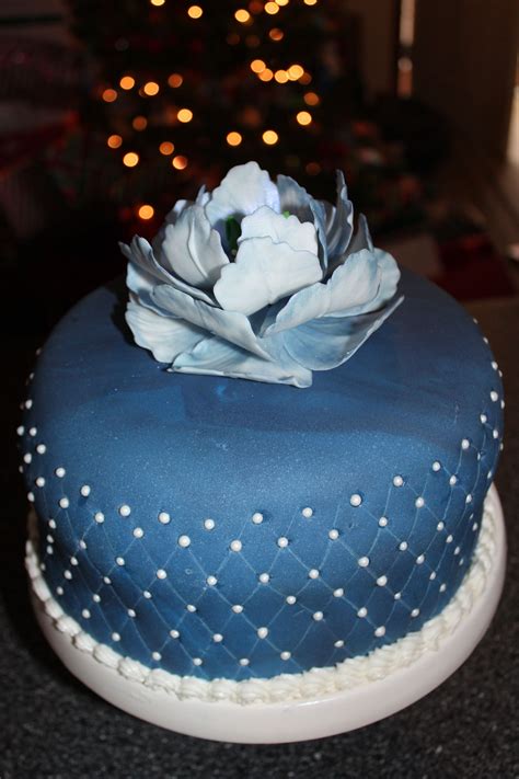 Navy blue cake | Blue cakes, Cake, Blue