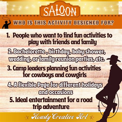 Printable Western Cowboy Riddle Question Sheets Fun and Educational Wild West Theme Activity ...