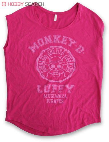 One Piece Luffy French No Sleeve T-shirt Tropicak Pink Girls Free (Anime Toy) Item picture1