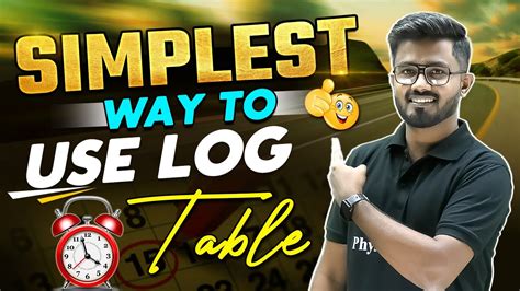 Simplest Way To Use Log Table!!! - YouTube