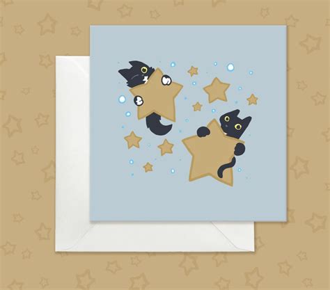 10 Black Cat Christmas Cards Christmas Card Multipack Pack - Etsy UK