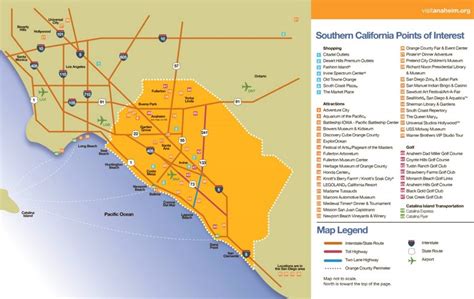 Orange County Tourist Attractions Map - Ontheworldmap.com