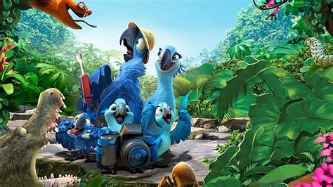 HD wallpaper: birds, blue, cartoon, movie, rio 2 | Wallpaper Flare