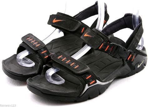 Nike ACG Mens Sandals Size 8 EU 41 Black Orange Sports strap sandals ...