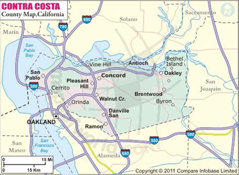 Contra Costa County Map