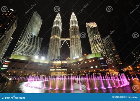 City Skyline of Kuala Lumpur, Malaysia. Petronas Twin Towers. Editorial ...