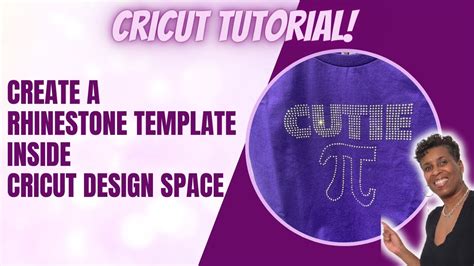 CREATE A RHINESTONE TEMPLATE IN CRICUT DESIGN SPACE | RHINESTONE FONTS - YouTube