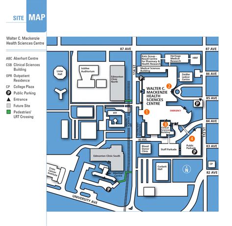 Map of The Stollery Children’s Hospital - Neurosurgery Kids Fund