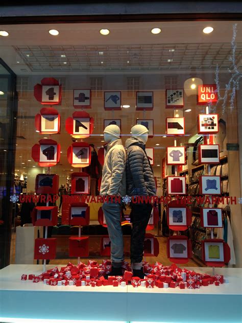 Uniqlo window display. Christmas 2013, London. Those words make the display so complete ...