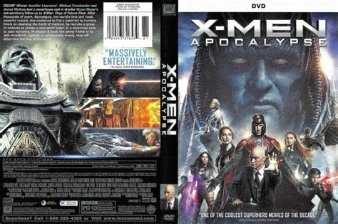 X-Men Apocalypse dvd cover (2016) R1